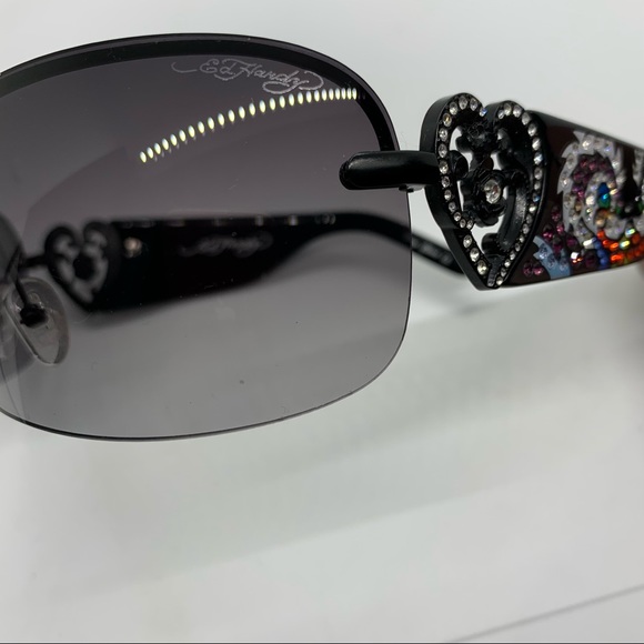 Super dope Ed Hardy sunglasses with Swarovski crystals main image 8